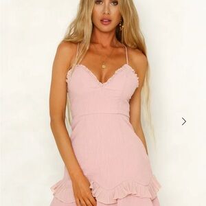 Pink Ruffle Dress